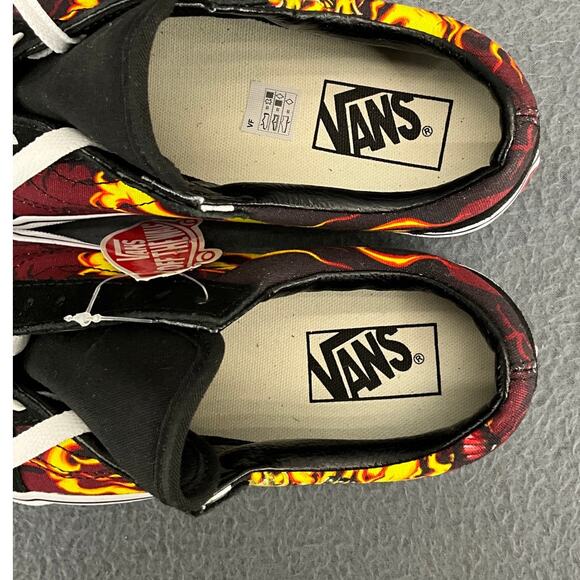 Vans Old Skool Samurai Rising Flame Black Red Yellow Sneakers Men 5.5 / Women 7 - Picture 7 of 9